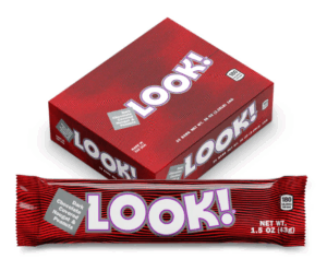 Annabelle Look! Dark Chocolate Nougat & Peanut Bar 24ct